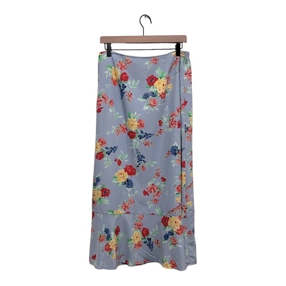 Vintage Dresses & Skirts - VINTAGE Crazy Horse Floral Prairie Midi Skirt. Size 14